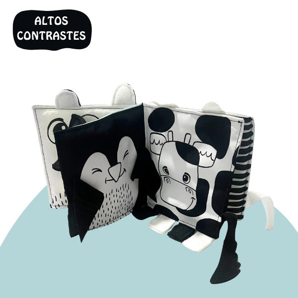 Contrastes - Mini libro de tela sensorial Contrastes - Mini libro de tela sensorial